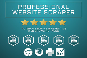 automate web browser tasks and scrape data using selenium