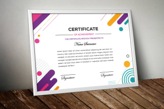 do achievement, diploma, reward, appreciation certificate design