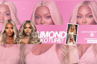 create a minimalist youtube cover banner design