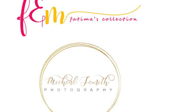 make the ideal exquisite feminine logo and signature