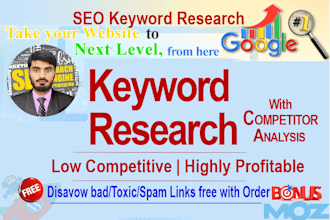 do excellent SEO keyword research and competitor analysis