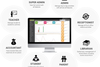 develop a miniamilistic school management system system inline