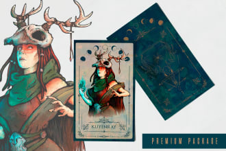 create unique illustrations for your card game