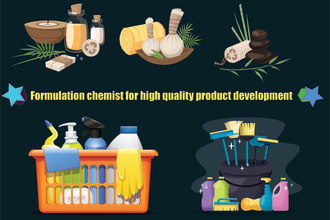 develop formulation for cosmetic and laundry products