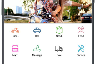 multi service providing app with otp verification