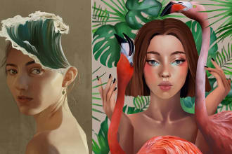 made the illustration or portrait of you need in my style