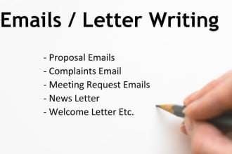write professional emails and letters for you