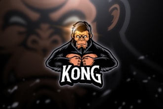 design creative mascot logo for twitch, game, sports