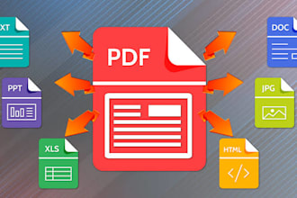 convert pdf to word PDF to excel to document data entry