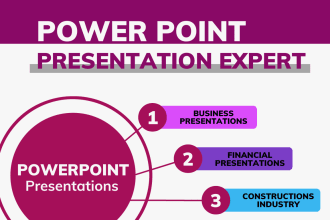 be your virtual assistant for business presentations on powerpoint