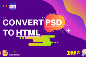 convert figma to html, xd to html, psd to html responsive bootstrap 5 tailwind