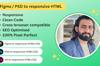 convert figma to html, sketch to html, xd to html, png to html css bootstrap