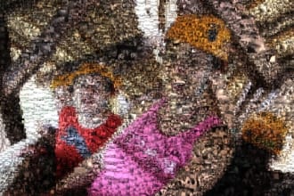create an amazing photo mosaic of your life, children, vacation or any crazy stuff you have