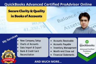 setup and do exclusive bookkeeping in quickbooks online