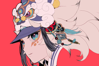 draw anime art commissions