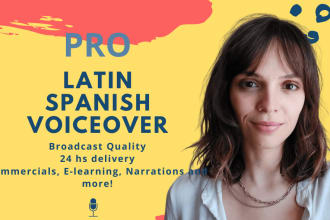 record a professional latin spanish voice over
