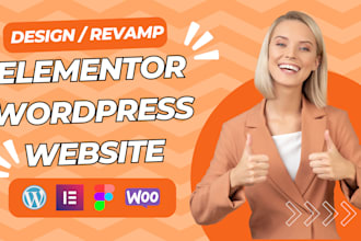 design responsive elementor wordpress website
