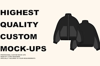 design streetwear clothing mockups and tech packs for you