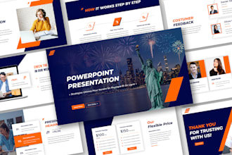 design professional powerpoint presentation and template slides