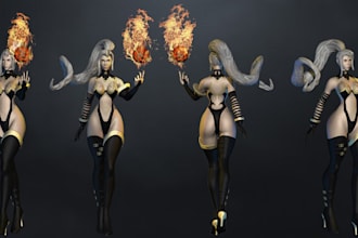 create 3d  model for 3d printing characters for board games
