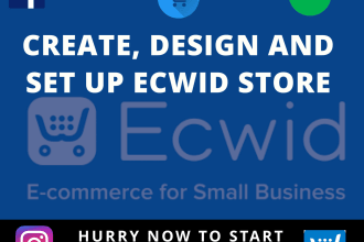 create and design your ecwid store