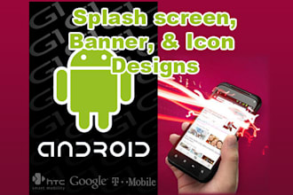 create android splash screen, banner, and icon design