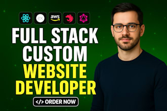 develop a custom website with mern stack