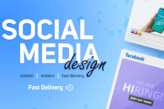 design modern social media posts and banners