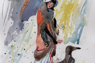 do hand drawn watercolour illustrations