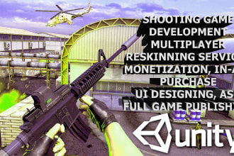 develop multiplayer shooting game, fps, prototype