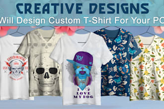 design professional, unique and trendy t shirts
