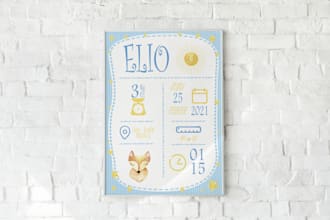 design nursery print for kids