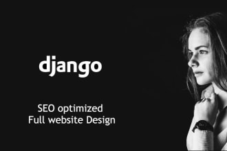 develop a website using django react or restapis