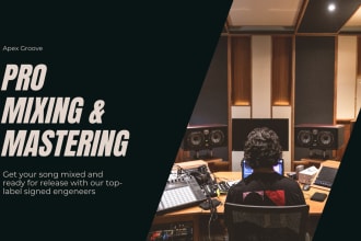 mix your edm, rnb and hiphop track to label quality