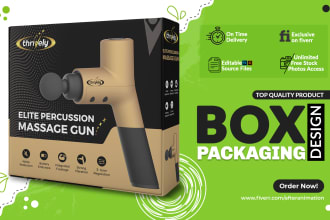 design custom packaging and label for pouch, food, skincare, mailer box design