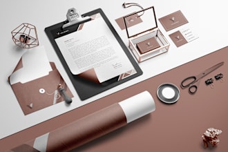create a brand style guide with a minimalist logo design