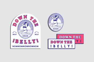 design a creative logo or badge for your brand