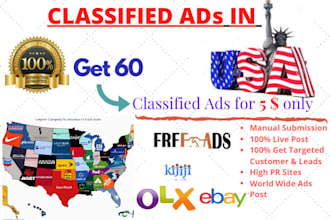 manually post your ads in top USA classified sites