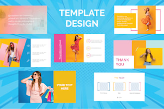 design custom powerpoint template and presentation slides