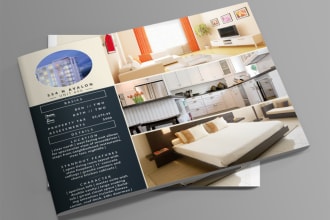 design real estate flyer or property feature sheet