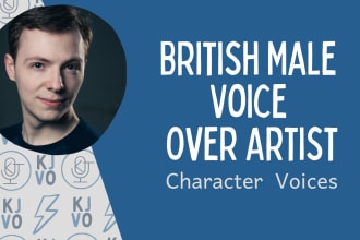 provide british male voice acting