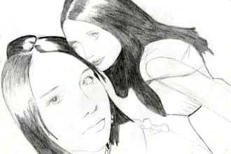 make a freehand drawing of your photo