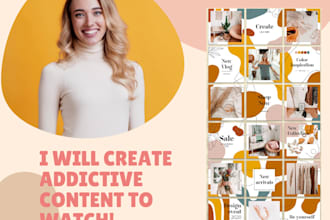 create a canva instagram template for a beautiful feed