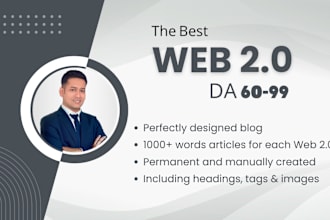 build high da web 2 0 dofollow manual backlinks