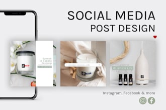 design modern instagram or facebook posts and stories