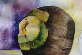 draw simple watercolor paintings that you like and need