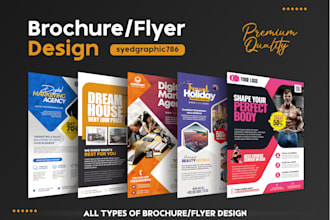 design professional flyer or brochure for your business