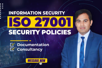 write IT security policies and procedures using  iso 27001