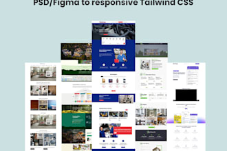 convert figma design to responsive tailwind CSS