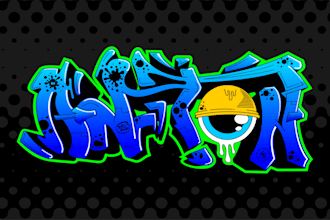 design your name or logo in my graffiti style